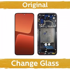LCD Ekranas suderinamas su Xiaomi 13 su rėmeliu / Juodas / (Atnaujintas: Kinija)