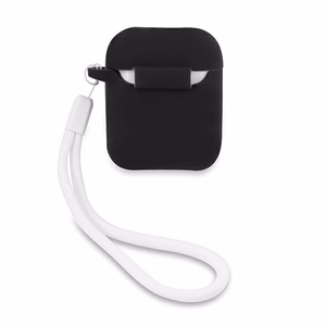Guess GUACA2LSVSBW AirPods dėklas juodas/baltas Silikon Vintage