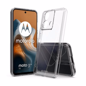 Crong Crystal Shield Cover dėklas, skirtas Motorola Moto G34, skaidrus