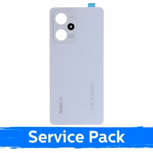 Galinis dangtelis, suderinamas su Xiaomi Redmi Note 12 Pro 5G / Polar White / (Service Pack)