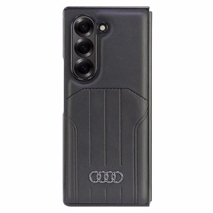 Чехол Audi из синтетической кожи MagSafe для Samsung Galaxy Z Fold 6 - чёрный