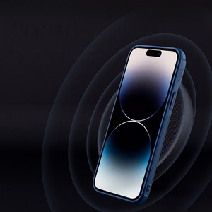 Nillkin Textured S Case iPhone 14 Pro Max бронированный чехол с защитой камеры синий