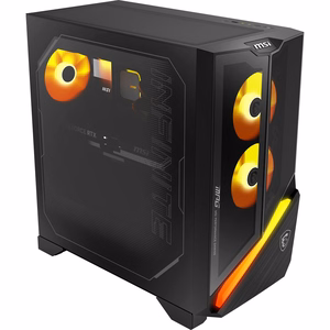 MSI stalinis kompiuteris AMD RyzenT 7 9800X3D 32 GB DDR5-SDRAM SSD 2 TB NVIDIA GeForce RTX 5080 AMD Radeon grafika Wi-Fi Bluetooth Windows 11 Home MPGINFZ3X3D9NVVR7-685EU (PC)
