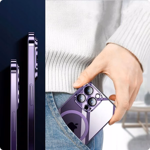 Tech-Protect MagShine Line MagSafe dėklas iPhone 12 - juodas