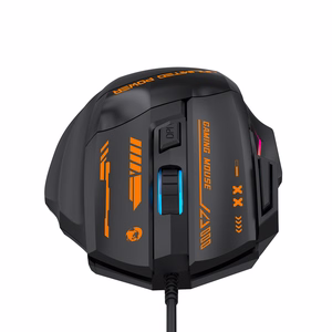 Проводная оптическая игровая мышь Wozinsky WMGK-1179W, 7200 DPI, с подсветкой, черная