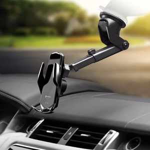 Belaidis automobilinis įkroviklis-laikiklis Forcell (HS1) (15W) su automatiniu užrakinimu
