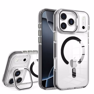 Чехол для Samsung S26 Ultra Lens Mag Cover совместимый с MagSafe чёрный