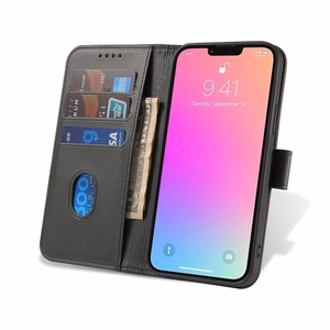 Magnetinis dėklas su atvartu ir pinigine Samsung M34 - juodas