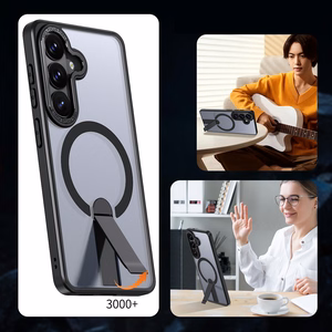 Чехол Hybrid Armor X с подставкой и MagSafe для Samsung Galaxy S26 Plus - чёрный