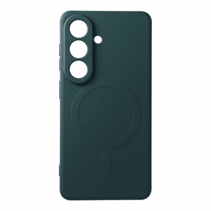 Чехол для Samsung S26 Ultra силиконовый Mag Cover совместимый с MagSafe зелёный