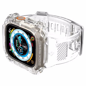 Spigen Rugged Armor Pro Case – Band with case for Apple Watch Ultra 49 mm (Clear))
