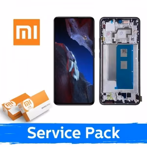 LCD дисплей совместим с Xiaomi Poco F5 5G с рамкой / синий / (Service Pack)