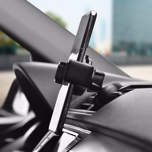 Forcell F-Grip Carbon H-CF509 automobilinis telefono laikiklis į ventiliacijos groteles, juodas
