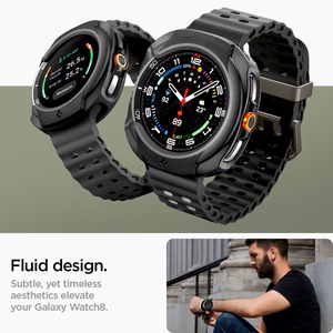 Чехол Spigen Liquid Air для Samsung Galaxy Watch 8 Classic 46mm - чёрный