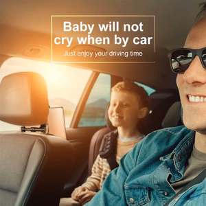Baseus planšetės laikiklis automobiliui, tvirtinamas prie galvos atramos (juodas)