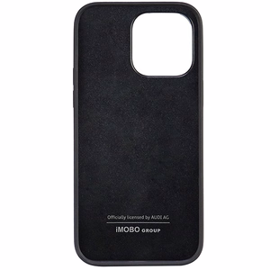 Audi sintetinės odos dėklas telefonui iPhone 14 Pro Max 6.7" juodas/juodas kietas dėklas AU-TPUPPCIP14PM-TT/D1-BK