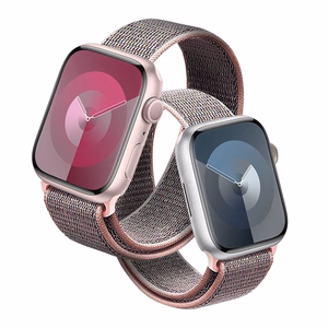 Ремешок Crong Nylon Sport для Apple Watch 38 / 40 / 41 / 42 mm, светло-розовый