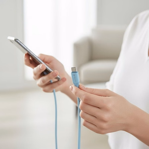 Кабель USB C to USB C Forcell F-Energy QC4.0 PD 3A 60W Silicone 1 m C344 синий