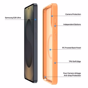 Чехол Dux Ducis Yind MagSafe для Samsung S948 S26 Ultra оранжевый