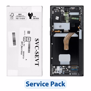 Samsung Service Pack ekranas, skirtas „Galaxy S22 Ultra S908“, grafito spalvos (GH82-27488E)