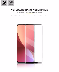 Mocolo 3D Full Glue 9H visą ekraną dengiantis grūdintas apsauginis stiklas, skirtas Xiaomi 12 Pro, juodas