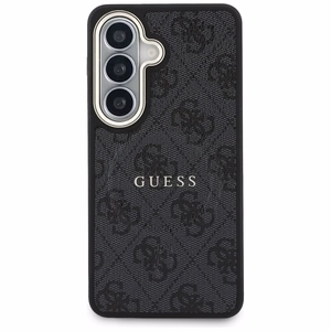 Dėklas Guess PU Leather 4G Gold Frame Magnetic Samsung S942 S26 juodas