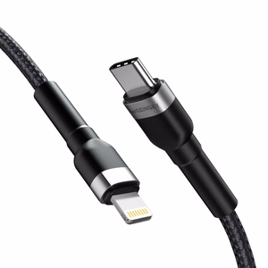 Wozinsky WNBCL2 Lightning / USB-C PD 30W kabelis 2m - juodas