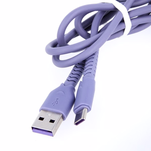 Maxlife MXUC-04 kabelis USB - USB-C 1,0 m 3A violetinis
