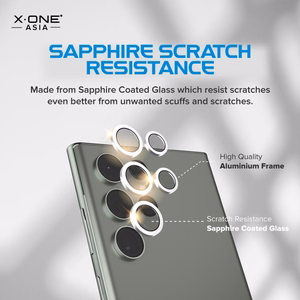 X-ONE Sapphire Camera Armor - for Samsung Galaxy S23/S23 Plus - silver