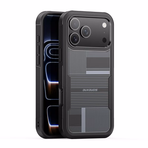 Dėklas Dux Ducis Shld Apple iPhone 17 Pro juodas (Umbra Pattern)