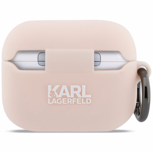 Karl Lagerfeld Silicone Chaupette Head 3D case for AirPods Pro 3 pink