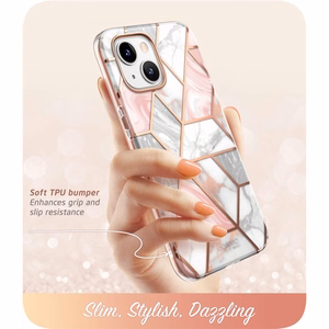Supcase Cosmo чехол для iPhone 14 Plus - розовый мрамор