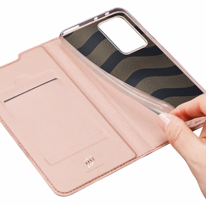 Dux Ducis Skin Pro dėklas telefonui dėklas su atvartu Xiaomi 12 Pro rožinė