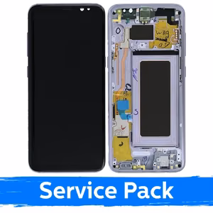 LCD ekranas suderinamas su Samsung G950 S8 su rėmeliu / Orchid Gray / (Service Pack)