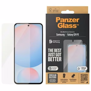 PanzerGlass Ultra-Wide Fit Apsauginis stiklas temperuotas Samsung Galaxy S23 FE - skaidrus