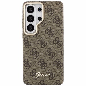 GUESS чехол 4G Script MagSafe для Samsung Galaxy S26 Ultra GUHMS26L5P4FWMSW коричневый