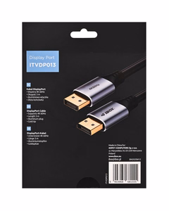 Кабель DisplayPort 4K 60Hz золотой разъём 3m
