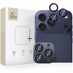 Tech-Protect Camring Fit+ Camera Cover for iPhone 14 Pro / Max / 15 Pro / Max / 16 Pro / Max / 17 Pro / Max - Blue