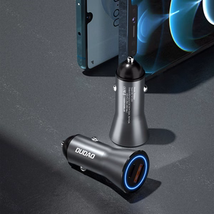 Автомобильное зарядное устройство Dudao R4Max 55 Вт с USB-C / USB-A, серое