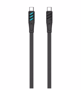 Havit CB6254 - USB Type C į USB Type C įkrovimo laidas, 1 m (juodas)
