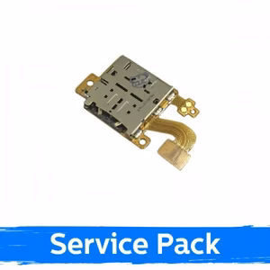Flex Cable Compatible With Samsung T976 / T970 Tab S7 Plus SIM Card Reader / Silver (Service Pack)