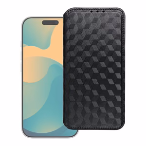Atverčiamas dėklas iPhone 17 / 18 Cubic Book juodas