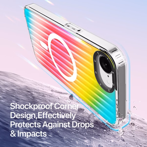 Dėklas Dux Ducis Zest Apple iPhone 16e Gradient Rainbow
