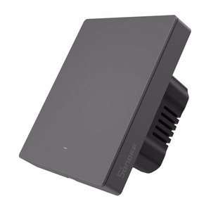 Умный WiFi настенный выключатель SONOFF M5-1C-80 (1-канальный, для рамки, графит)