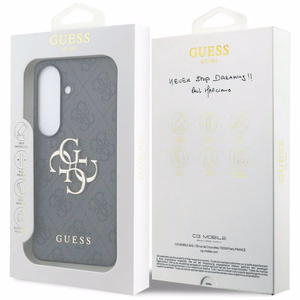 Dėklas Guess PU 4G Metal Logo Samsung S942 S26 pilkas