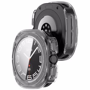 Tech-Protect Defense 2-Pack dėklas, skirtas Samsung Galaxy Watch Ultra 47mm – skaidrus ir matinis juodas