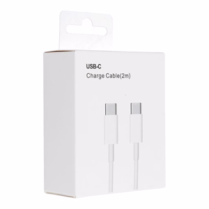 Кабель Type C to Type C PD QC3.0 3A 30W HD26 BOX 2 m белый