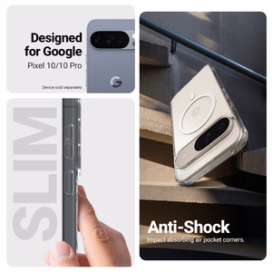 Чехол Crong Hybrid Clear Magnetic MagSafe для Google Pixel 10 / 10 Pro, прозрачный