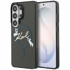 Karl Lagerfeld dėklas IML KC Script MagSafe skirtas Samsung Galaxy S26 Ultra juodas