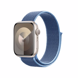 Crong Nylon Sport dirželis, skirtas Apple Watch 38 / 40 / 41 mm ir 42 mm (Series 10 / 11), vandenyno mėlynos spalvos